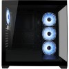 LC-Power Seamless_Pale_X Midi Tower Κουτί Υπολογιστή με Πλαϊνό Παράθυρο και RGB Φωτισμό Μαύρο