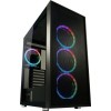 LC-Power Gaming Wanderer X Midi Tower Κουτί Υπολογιστή με Πλαϊνό Παράθυρο και RGB Φωτισμό Μαύρο
