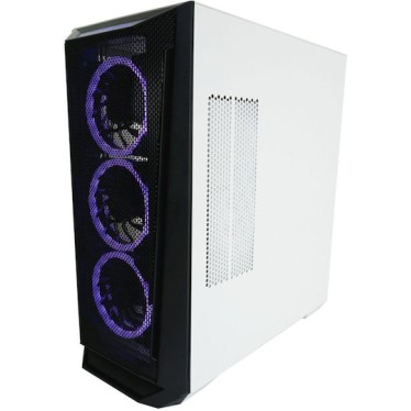 LC-Power 805BW Holo-1_X Gaming Midi Tower Κουτί Υπολογιστή με Πλαϊνό Παράθυρο Λευκό
