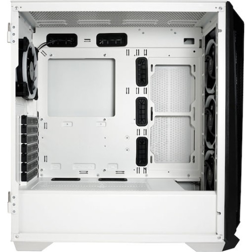 LC-Power 805BW Holo-1_X Gaming Midi Tower Κουτί Υπολογιστή με Πλαϊνό Παράθυρο Λευκό