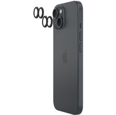 Belkin Προστασία Κάμερας Tempered Glass Μαύρο για το iPhone 15, iPhone 15 Plus