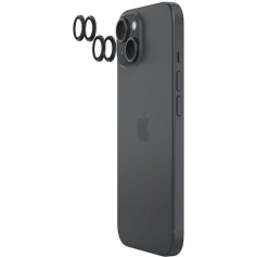 Belkin Προστασία Κάμερας Tempered Glass Μαύρο για το iPhone 15, iPhone 15 Plus