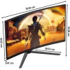 AOC C32G42ZE VA HDR Curved Gaming Monitor 31.5