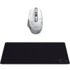 Logitech G502 X Gaming Ποντίκι 25600 DPI & G240 Mouse Pad Λευκό