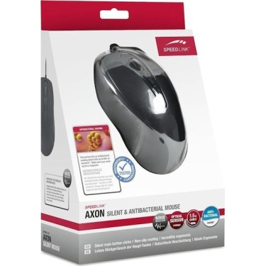 SpeedLink AXON Silent & Antibacterial Ενσύρματο Ποντίκι Μαύρο