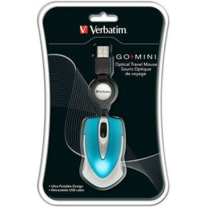 Verbatim Go Mini Ενσύρματο Mini Ποντίκι Caribbean Blue