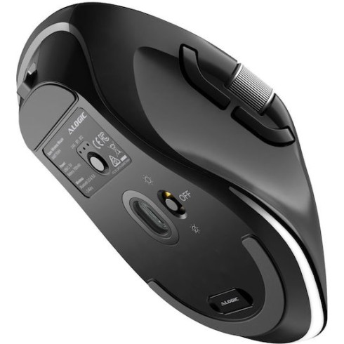 Alogic Apex Ασύρματο Bluetooth Ποντίκι Μαύρο