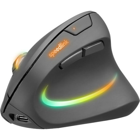 SpeedLink Piavo Pro Ασύρματο Εργονομικό Vertical Ποντίκι Μαύρο