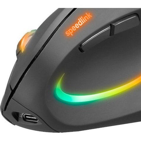 SpeedLink Piavo Pro Ασύρματο Εργονομικό Vertical Ποντίκι Μαύρο