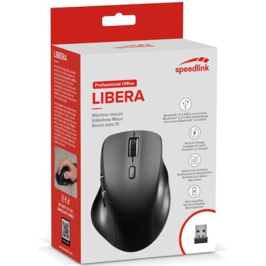 SpeedLink Libera Ασύρματο Ποντίκι Μαύρο