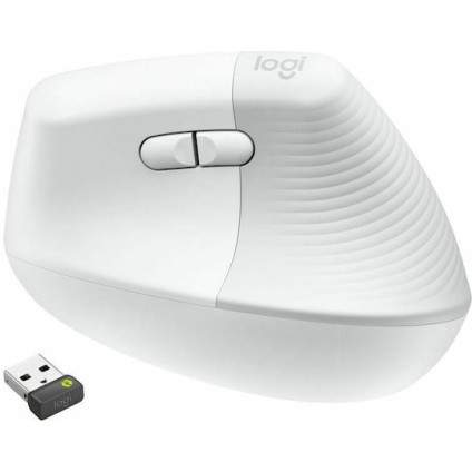 Logitech Lift for Business Ασύρματο Εργονομικό Bluetooth Vertical Ποντίκι Off-White