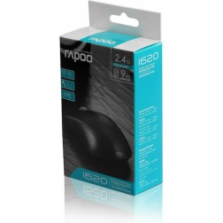 Rapoo Wireless Optical Mouse 1620 Ασύρματο Ποντίκι Μαύρο