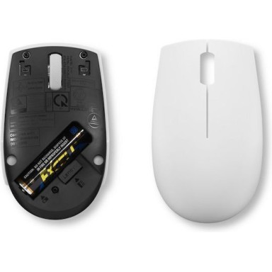 Lenovo 300 Wireless Compact Mouse Ασύρματο Mini Ποντίκι Cloud Grey