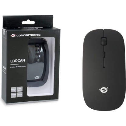 Conceptronic Lorcan Ασύρματο Bluetooth Ποντίκι Μαύρο