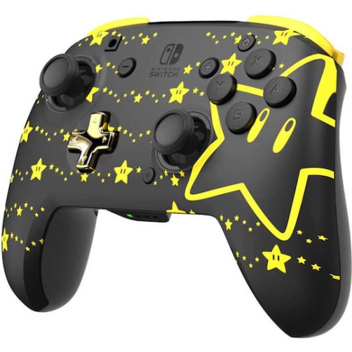 PDP 500-202-STGD Ασύρματο Gamepad για Switch Glow in the Dark Super Mario Stars