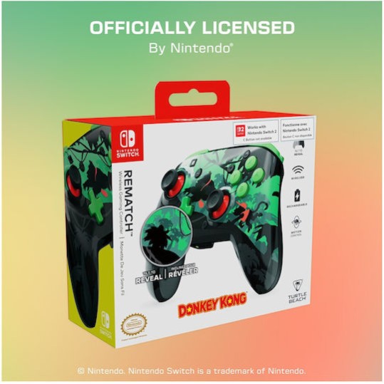 Turtle Beach Rematch Ασύρματο Gamepad για Switch / Switch 2 Donkey Kong Reveal
