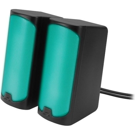 SpeedLink Tonos Ηχεία Υπολογιστή 2.0 με RGB Φωτισμό και Ισχύ 12W σε Μαύρο Χρώμα