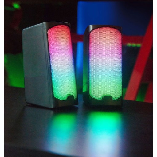 SpeedLink Tonos Ηχεία Υπολογιστή 2.0 με RGB Φωτισμό και Ισχύ 12W σε Μαύρο Χρώμα