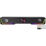 SpeedLink Gravity Ασύρματα Ηχεία Υπολογιστή 2.0 με RGB Φωτισμό και Bluetooth Ισχύος 3W Μαύρα
