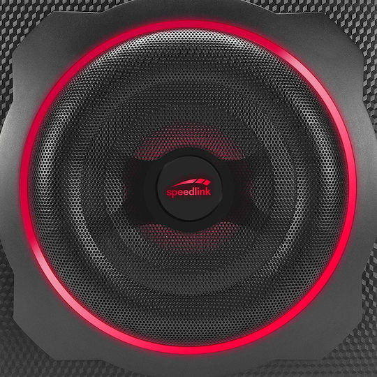 SpeedLink Gravity Carbon RGB Ασύρματα Ηχεία Υπολογιστή 2.1 με RGB Φωτισμό και Bluetooth Ισχύος 120W σε Μαύρο Χρώμα