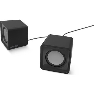 SpeedLink Twoxo Ηχεία Υπολογιστή 2.0 με Ισχύ 5W σε Μαύρο Χρώμα