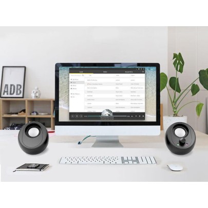 Conceptronic BJORN01B Ηχεία Υπολογιστή 2.0 με Bluetooth και Ισχύ 10W Μαύρα