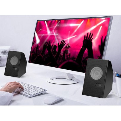 Conceptronic BJORN Ηχεία Υπολογιστή 2.0 με Bluetooth και Ισχύ 6W Μαύρα