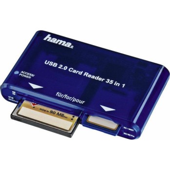 HAMA Card Reader USB 2.0 για SD/MemoryStick/CompactFlash/xD Μπλε