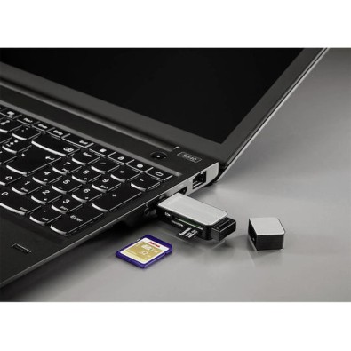 HAMA Card Reader USB 3.0 για SD/microSD Γκρι