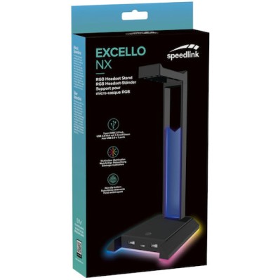 Speedlink Excello Nx Rgb Headset Stand Usb 2.0 Hub Black