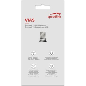 SpeedLink USB Bluetooth 5.0 Adapter με Εμβέλεια 20m (SL-167411-BK)