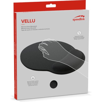 SpeedLink Vellu Mouse Pad Μαύρο SL-620805-BK