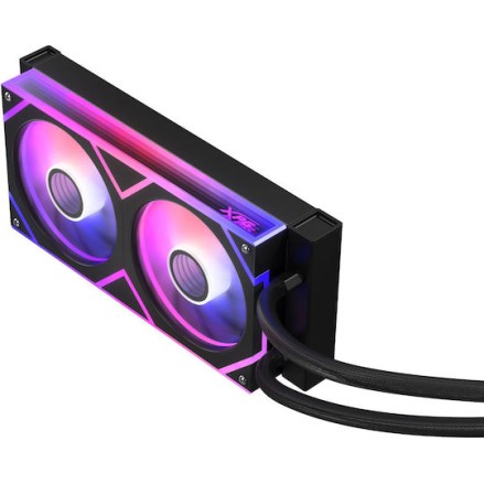 Adata XPG Levante II 240 Υδρόψυξη Επεξεργαστή Διπλού Ανεμιστήρα 120mm για Socket 1700/1200/115x με ARGB Φωτισμό