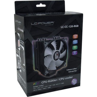 LC-Power Cosmo Cool LC-CC-120-RGB Ψύκτρα Επεξεργαστή για Socket AM4/115x/AM3/AM3+