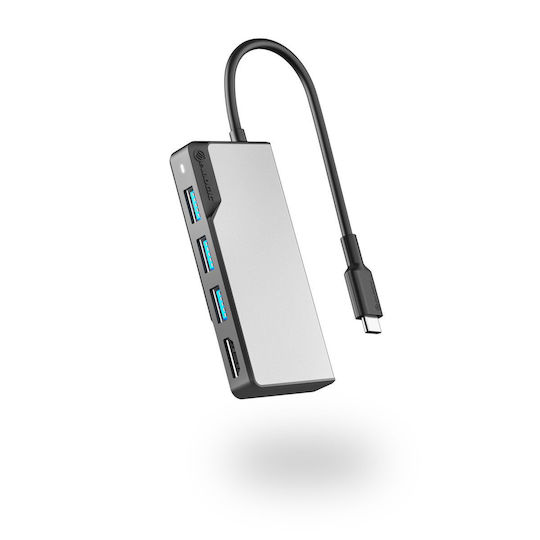 Alogic USB-C Docking Station με HDMI 4K Γκρι (UCFUHDV2-SGR)