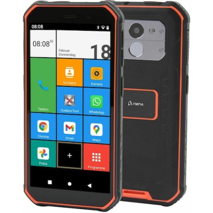 Olympia TREK Outdoor Dual SIM (3/32GB) Μαύρο / Πορτοκαλί