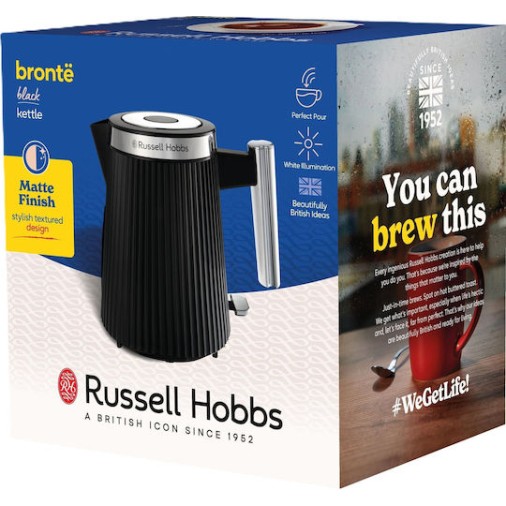 Russell Hobbs Brontë Βραστήρας Ταξιδίου 1.7lt 2400W Μαύρος