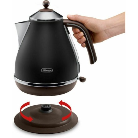De'Longhi Icona Vintage Βραστήρας 1.7lt 2000W Μαύρος