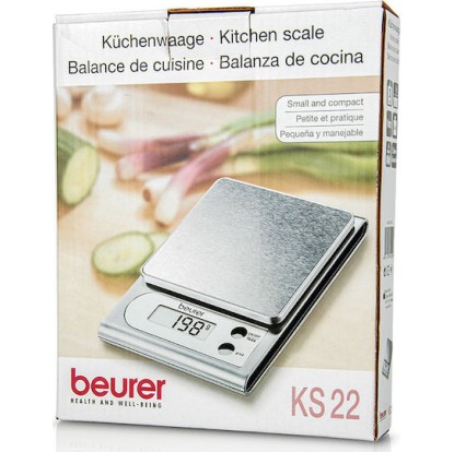 Beurer Ks 22 Ψηφιακή Ζυγαριά Κουζίνας έως 5kg Γκρι