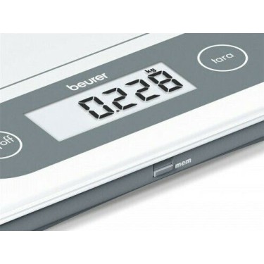 Beurer KS 59 XXL Ψηφιακή Ζυγαριά Κουζίνας έως 5kg Λευκή