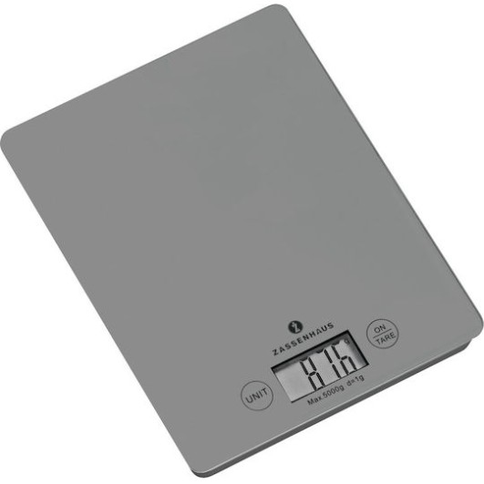 Zassenhaus Balance Ψηφιακή Ζυγαριά Κουζίνας έως 5kg Cool Grey