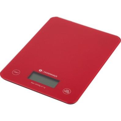 Zassenhaus Balance Ψηφιακή Ζυγαριά Κουζίνας έως 5kg Cool Red