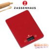 Zassenhaus Balance Ψηφιακή Ζυγαριά Κουζίνας έως 5kg Cool Red