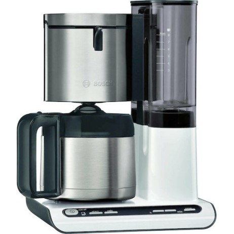 Bosch Προγραμματιζόμενη Καφετιέρα Φίλτρου 1100W Inox/White