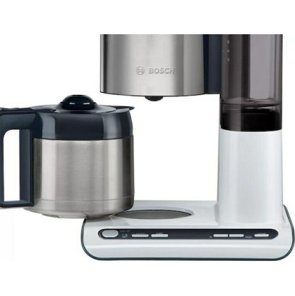 Bosch Προγραμματιζόμενη Καφετιέρα Φίλτρου 1100W Inox/White