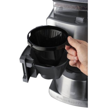 Russell Hobbs Grind & Brew Προγραμματιζόμενη Καφετιέρα Φίλτρου 1000W Inox