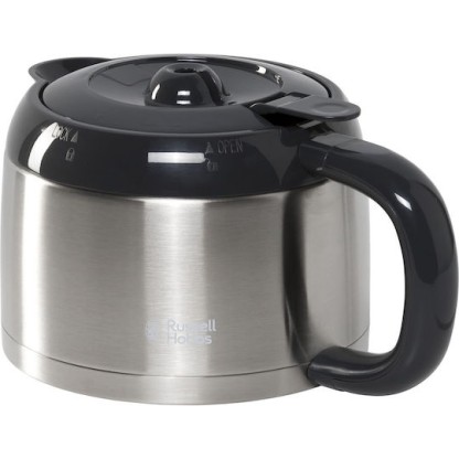 Russell Hobbs Grind & Brew Προγραμματιζόμενη Καφετιέρα Φίλτρου 1000W Inox