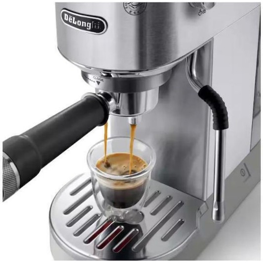 De'Longhi Dedica Duo Μηχανή Espresso 1450W Πίεσης 15bar Silver