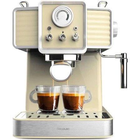 Cecotec Power Espresso 20 Tradizionale Μηχανή Espresso 1350W Πίεσης 20bar Light Yellow