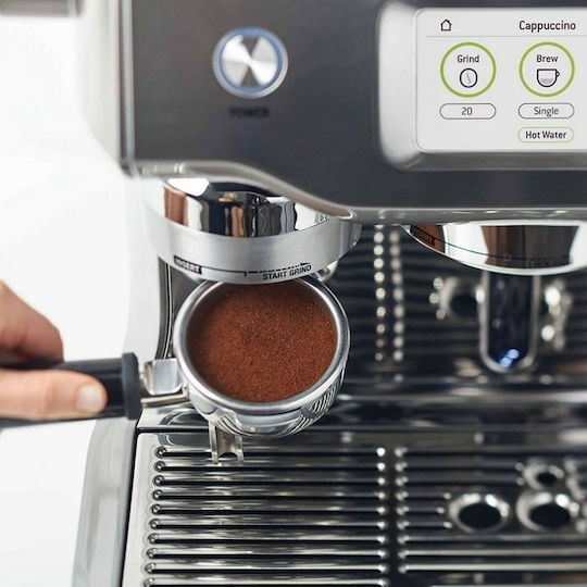 Sage The Oracle Touch Αυτόματη Μηχανή Espresso 2400W Πίεσης 15bar με Μύλο Άλεσης Stainless Steel